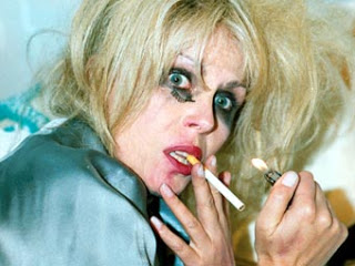 Patsy styling out the New Year's Day hangover from hell